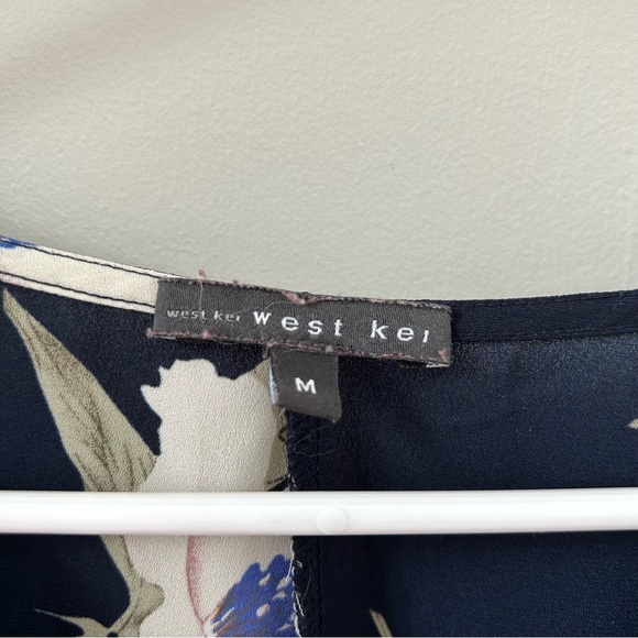 Floral faux tie front blouse by west kei - Picture 6 of 6